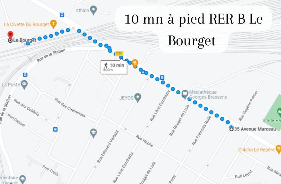 Disponible - Appartement Entier - 10Mn Rer B Aeroport Cdg - Paris Gare Du Nord, T11 Express, Le Bourget, Tout Equipe, Netflix Gratuit, 3 Personnes, 4Eme Etage, Escaliers, Parc Des Expositions, Parking Rue Gratuit Apres 19H Drancy Bagian luar foto